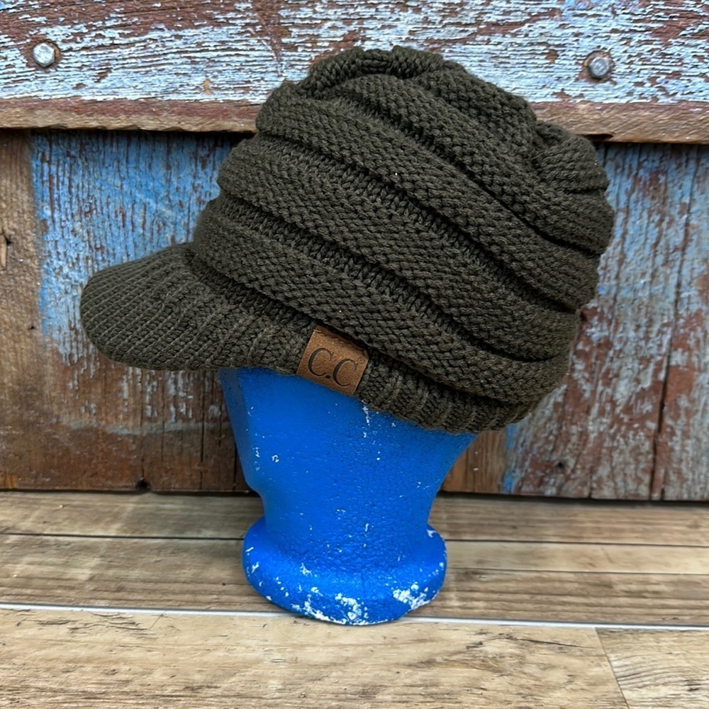 C.C Green Knit Cap
